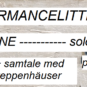 PERFORMANCELITTERATUR #3: CIA RINNE
